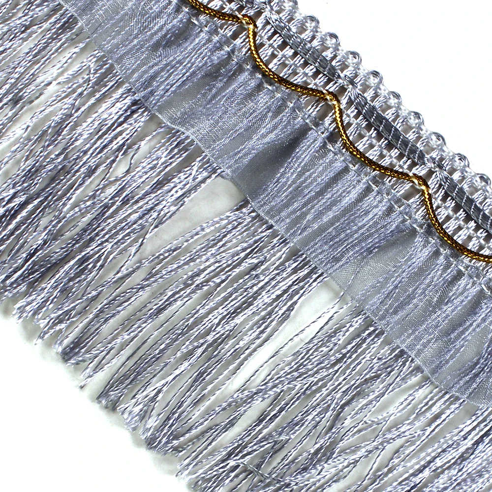 10 ярдов плетеная кружевная лента с бахромой отделка для мотивных занавесок