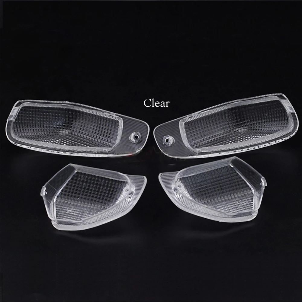 For KAWASAKI ZZR400 1993-2003 ZZR600 1993-2008 Motorcycle Front&ampRear Turn Signal Light Lamp Lens Cover |