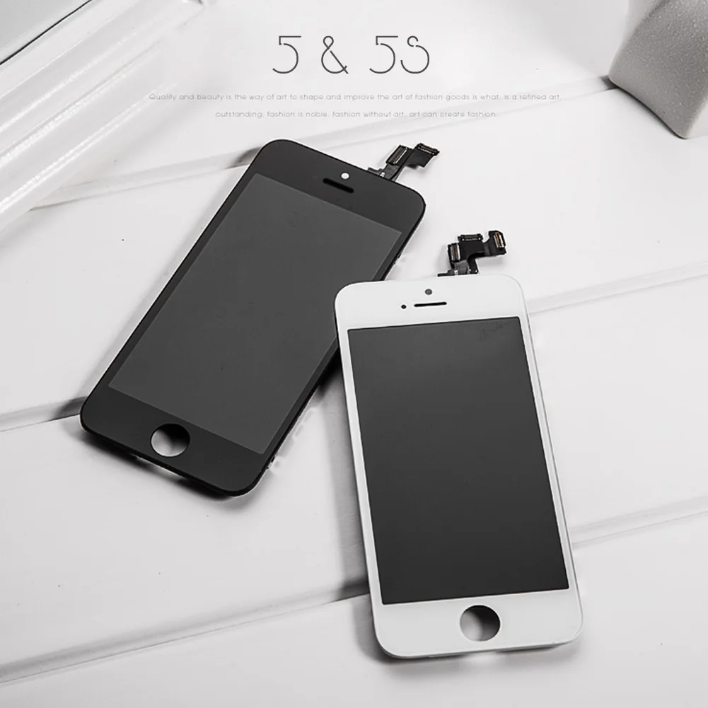 AAA экран для iphone 5s ЖК-дисплей Замена дигитайзер сенсорный сборка белый черный без