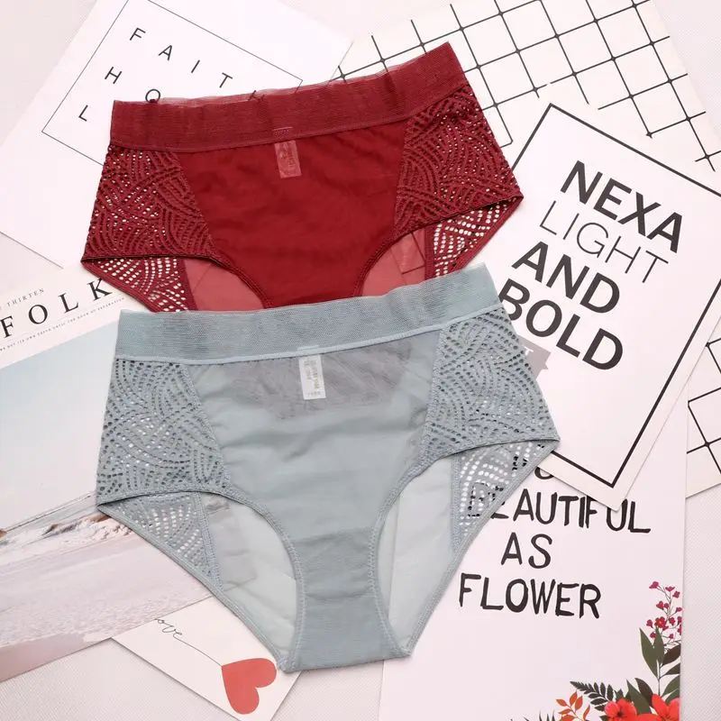 Женское нижнее белье SP & CITY прозрачные бесшовные кружевные трусы с высокой