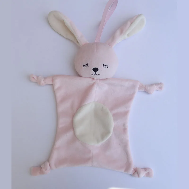 rabbit TH064 Плюшевые успокаивающие игрушки-полотенце в форме животного для новорожденных, подарок для малышей, мягкое успокаивающее полотенце, Обучающие плюшевые игрушки для ухода за ребенком - Цвет: rabbit TH064