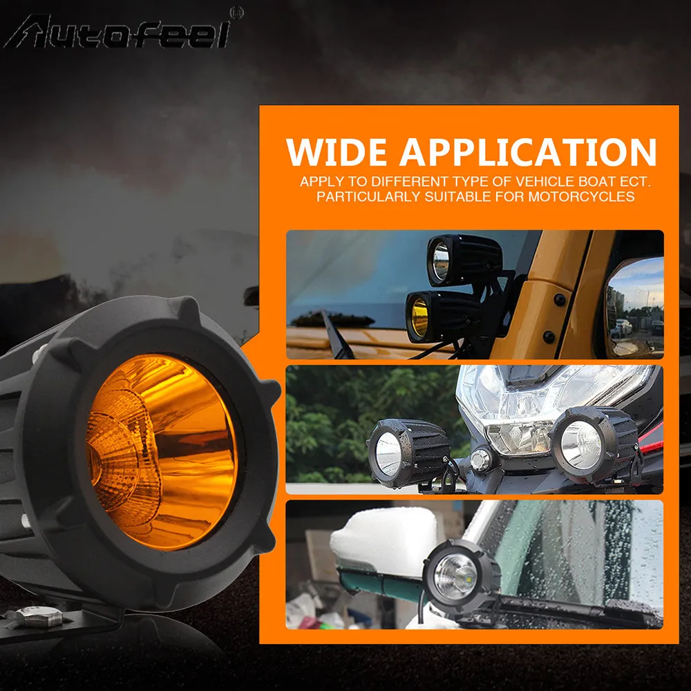 Autofeel 2шт 6000K 25W Светодиодный светильник для работы автомобильный светодиодный
