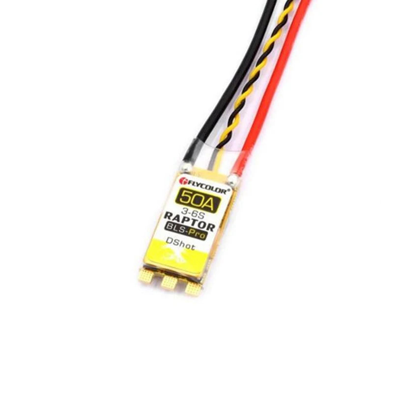 Flycolor Raptor BL_S Pro Dshot600 50A BLheli_S BB2 3-6S бесщеточный ESC для радиоуправляемых многороторных