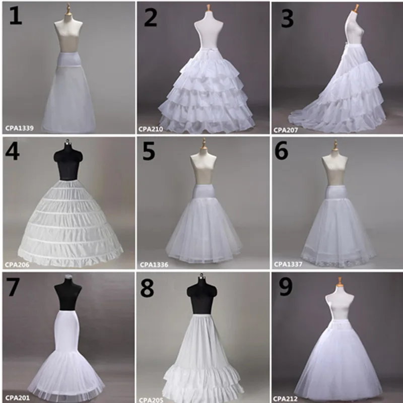 Wedding Accessories Petticoat Tulle Dress for Bridal Underskirt Mermaid Petticoat Girl Jupon Mariage Wedding Hoop Skirt