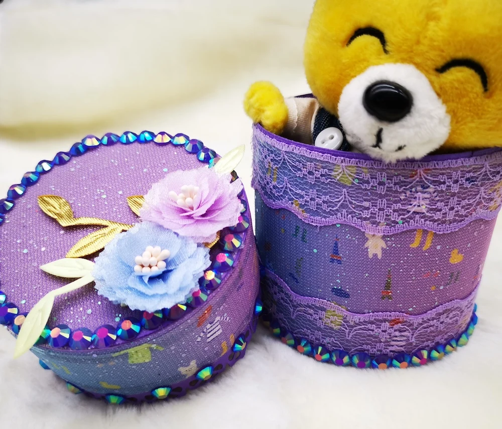 Металлическая высечка круглая подарочная коробка Подарочная бумажная цветок