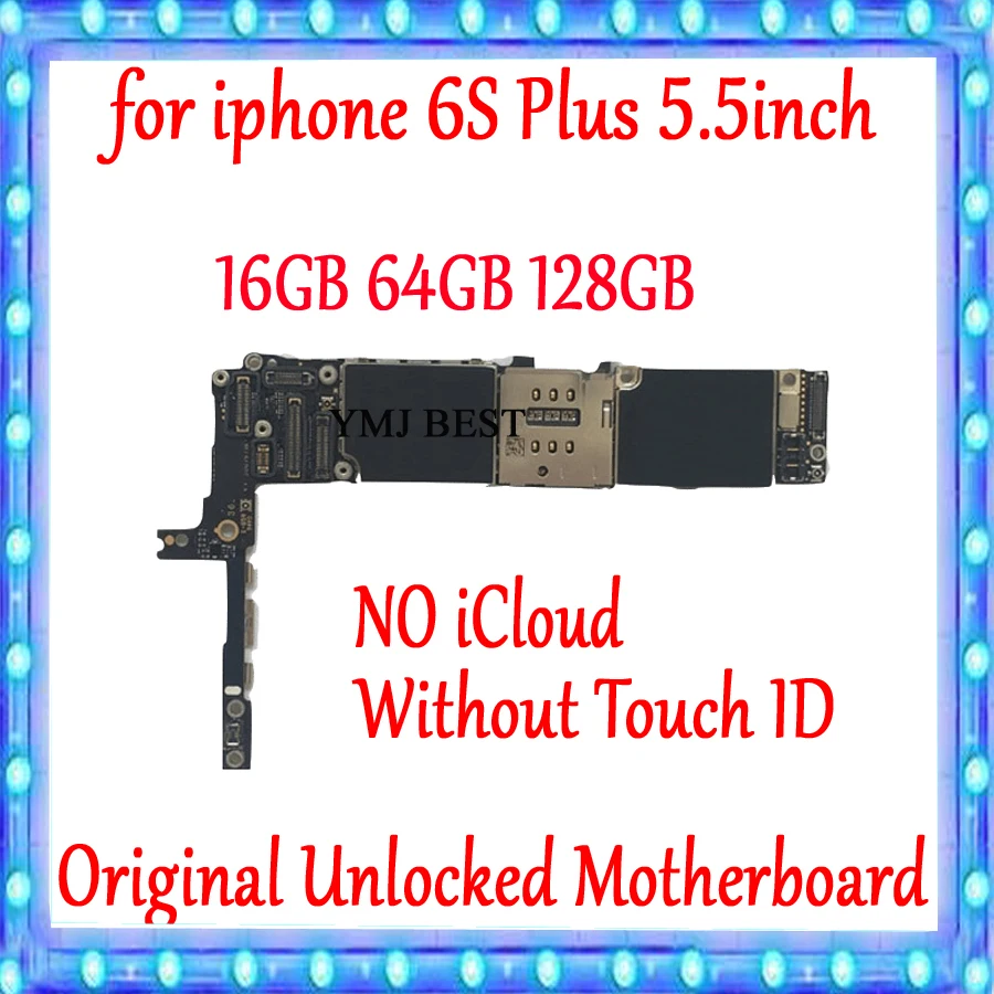 Для iPhone 6S Plus материнская плата разблокированная логическая 16 Гб 64 128 ГБ 100%
