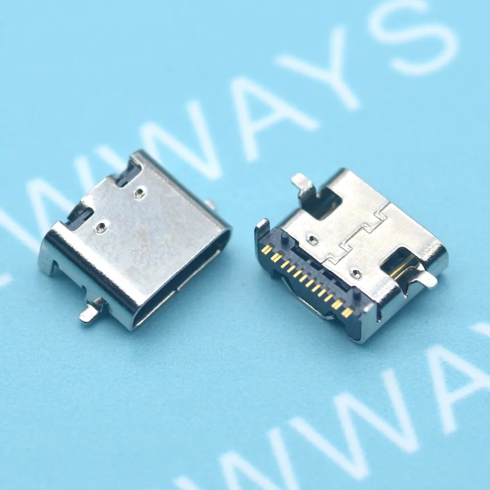 100 шт./лот Micro Usb Jack 3 1 Type C 16Pin Smd и Dip гнездовой разъем для Мобильный телефон порт