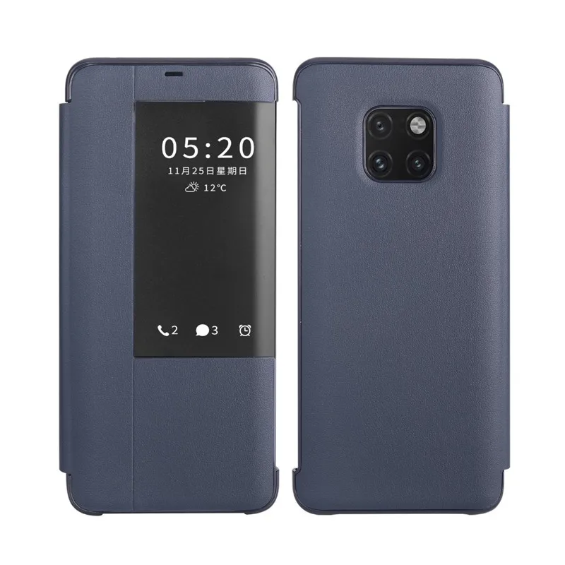 Чехол-книжка для huawei mate 20 Pro, чехол для huawei mate 20, умный сенсорный прозрачный кожаный чехол для телефона mate 20, чехол