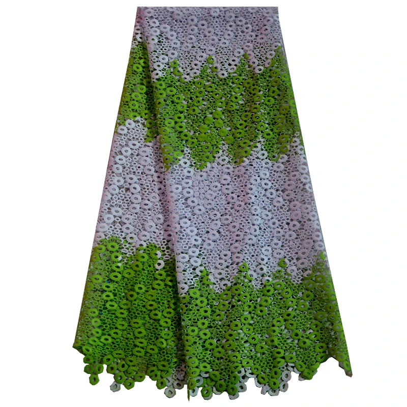 Высокое качество нигерийской свадьбы Африканский Кружево Ткань гипюр шнур для