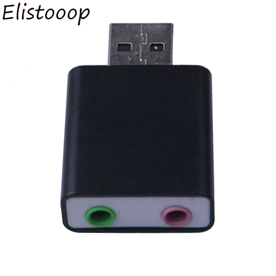Elitooop USB внешняя звуковая карта 7.1CH 3 5 мм Usb адаптер конвертер Аудио Микрофон