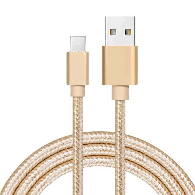 CXV Micro USB кабель для зарядки данных USB кабель мобильного телефона зарядное устройство кабель для samsung huawei мобильный телефон Micro usb кабель - Цвет: Gold