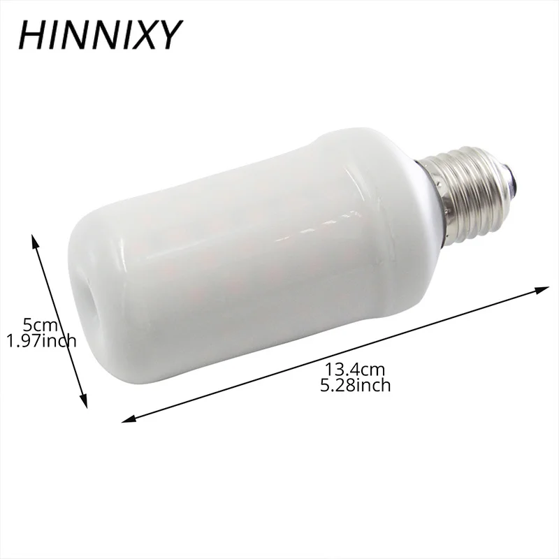 Hinnixy LED лампа пламени E27 E14 G4 огнеупорный эффект лампы 100в 220в 12В теплый белый 1300 к