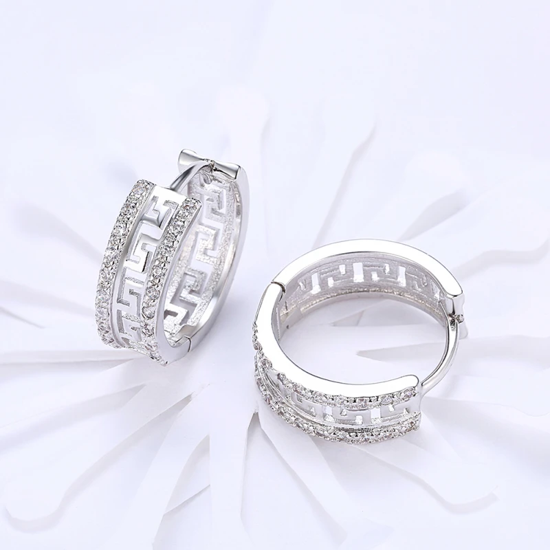 Женские серьги-клипсы в этническом стиле с фианитом | Украшения и аксессуары