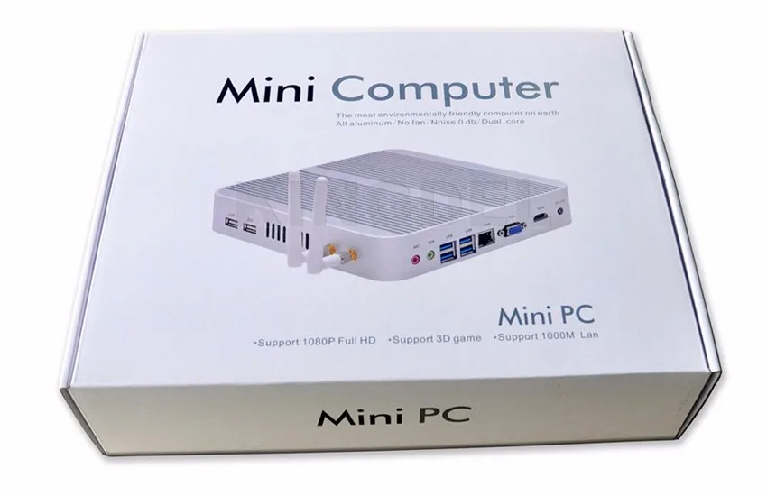 Barebone промышленный ПК Intel Celeron 1037U i5 3317U двухъядерный безвентиляторный мини настольный компьютер 2*1000M LAN 4* COM 4* USB 3,0 HDMI