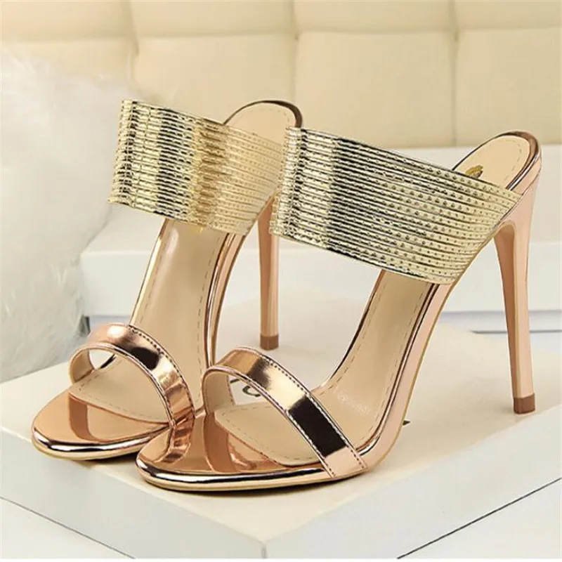 

New women's shoes ladies high heels catwalk high-quality net red women's sandals 10CM fine heel 3-8 9 BBZAI