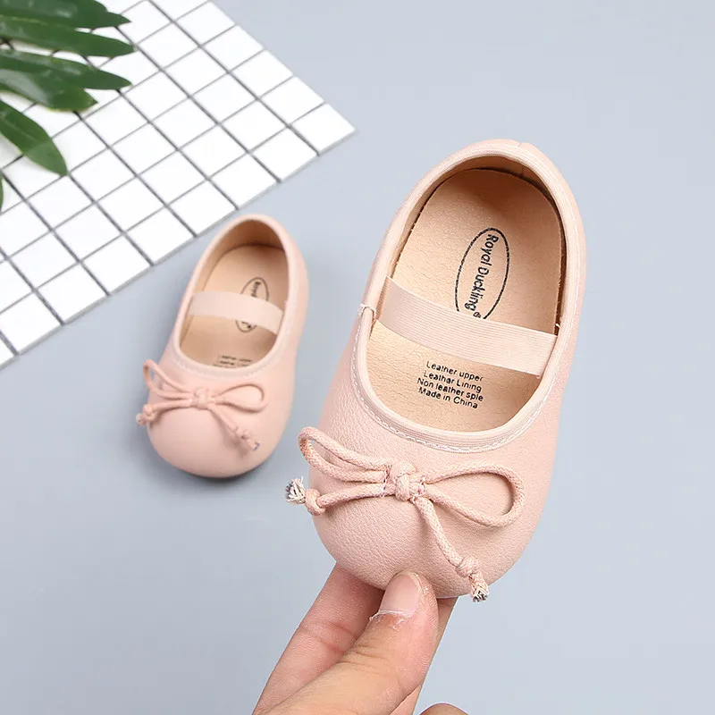 Baby Girls Shoes New Butterfly-knot Princess for Party Elastic band Leather Toddler Girl 1 to 2 years |