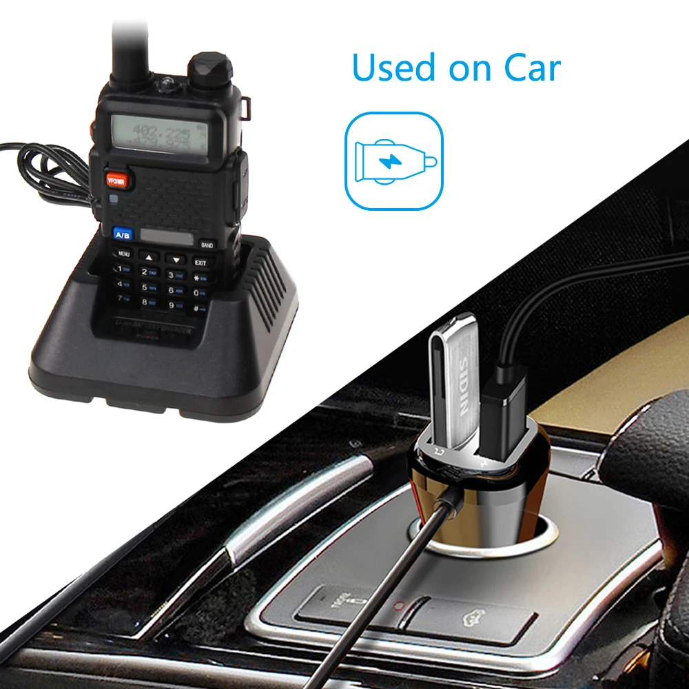 Baofeng UV-5R Walkie Talkie литий-ионный аккумулятор настольное зарядное устройство USB зарядное устройство кабель+ адаптер для Baofeng UV-5R серии радио