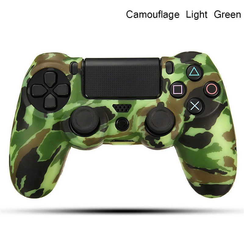Прочный для PS4 наклейка на джойстик камуфляж сцепление чехол силиконовая резиновая Мягкая кожа протектор для Playstation 4 для Dualshock 4
