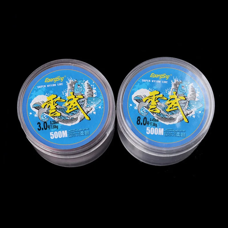 Прочная износостойкая нейлоновая рыболовная леска 2 шт./лот 500 м | Спорт и