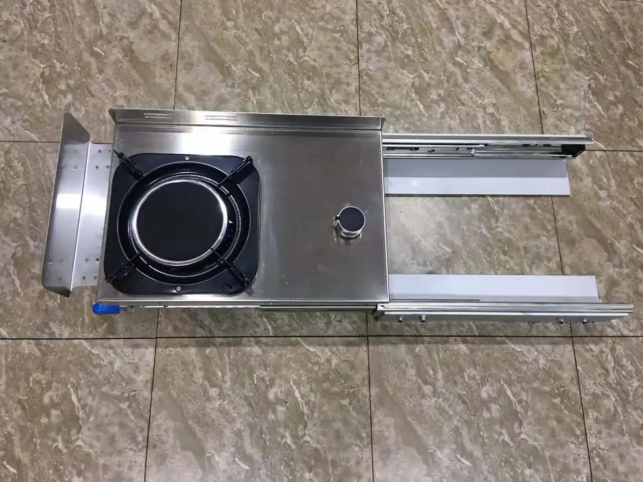 Лодка Караван RV Кемпер из нержавеющей стали мини 1 горелка Pull для газовой плиты 400*290*150 мм GR-C008