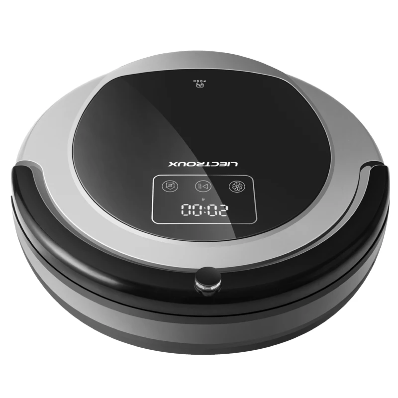LIECTROUX B6009 Робот Пылесос wifi гироскоп Навигация картография влажная и сухая уборка Бак Для Воды,батарея литиевая,с танком для воды сенсорный экран, фильтр HEPA,моющий,авто подзарядка для дома щетка литиевая