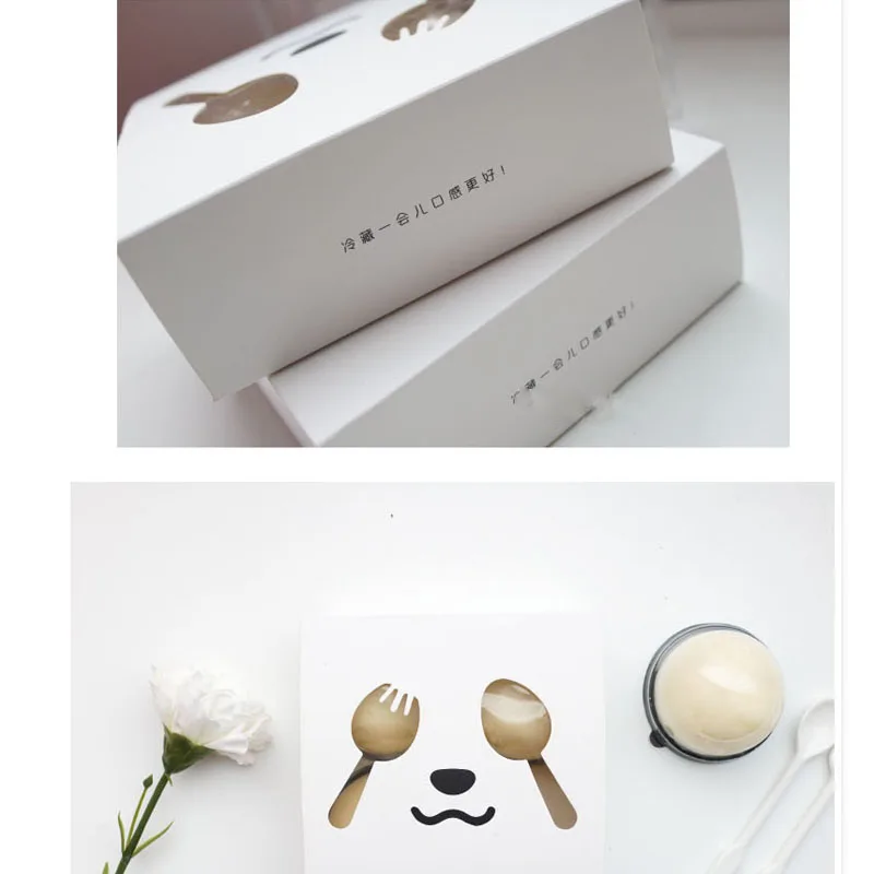 Милый медведь Подарочная коробка нож и вилка открытое окно конфеты шоколад