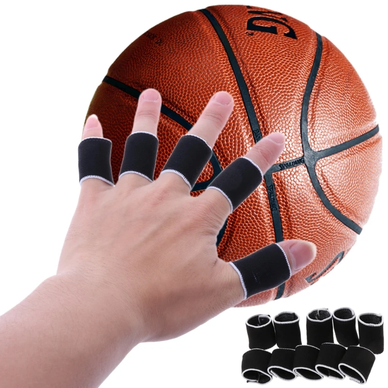 10 шт. палец защитные рукава гвардии Поддержка для игры в баскетбол горячая