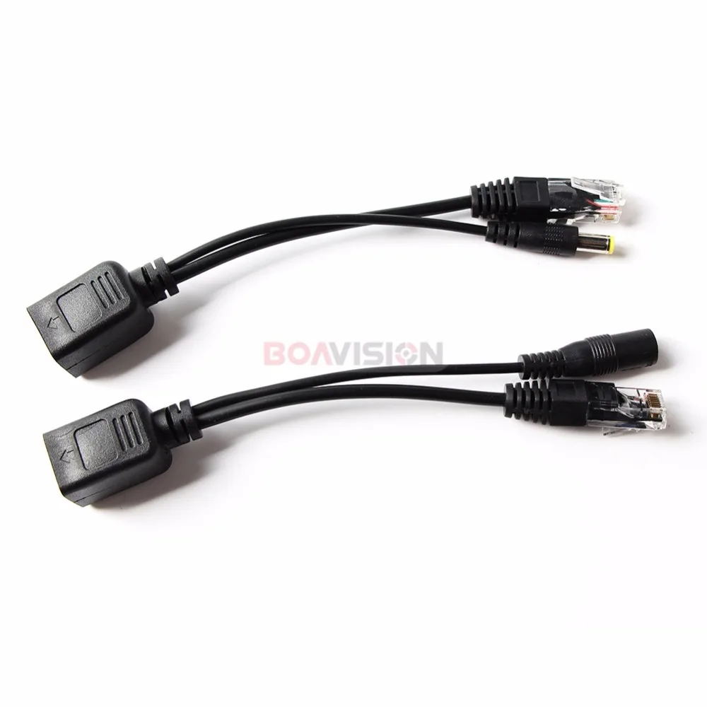 Комплект разветвителей POE для инжектора 5 В 12 24 48 Адаптер RJ45 кабельные соединители