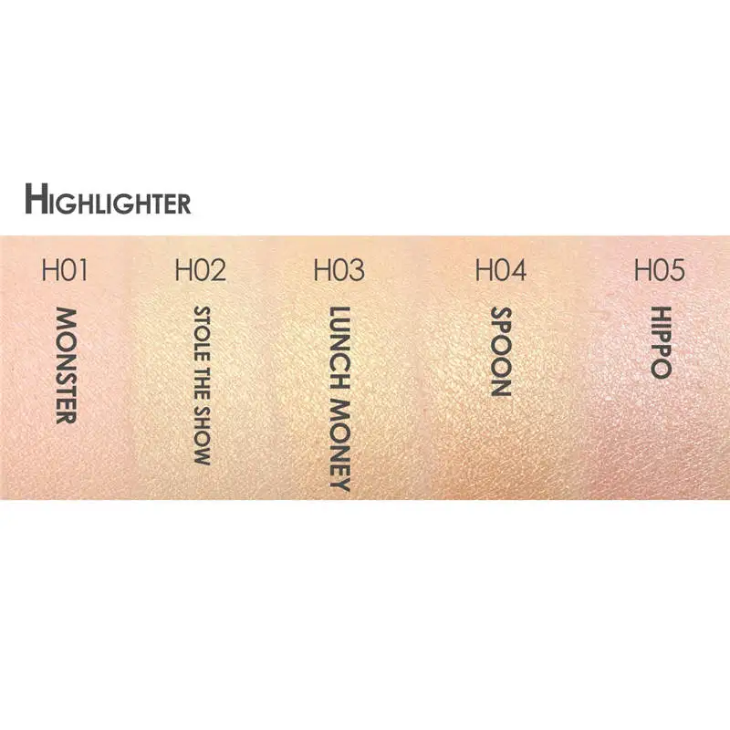 FOCALLURE 5 цветов осветитель Хайлайтер для макияжа порошок осветлитель лица фонд