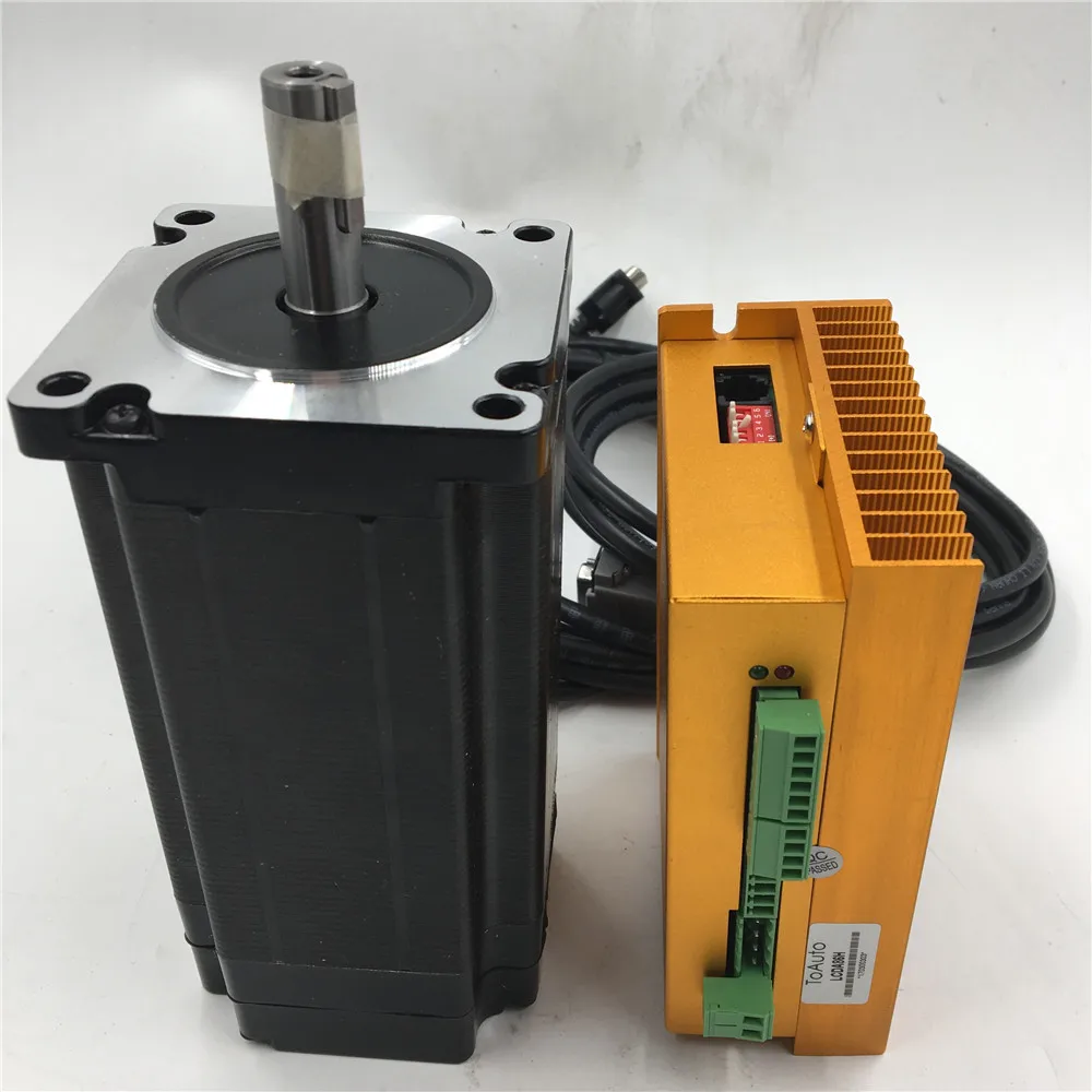 NEMA23 Гибридный сервопривод DSP замкнутый цикл шаговый двигатель 2нм 3 фазы + 20 ~ 50VDC