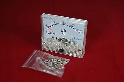 

Analog Ammeter Panel Current Meter 85C1 DC 50uA 100uA 200uA 250uA 300uA 500uA