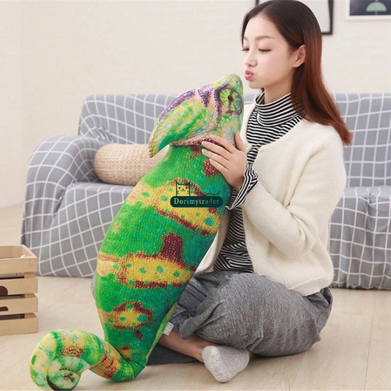 1 шт. плюшевая игрушка Хамелеон в виде ящерицы 100 см|chameleon plush|doll fortoy plush |