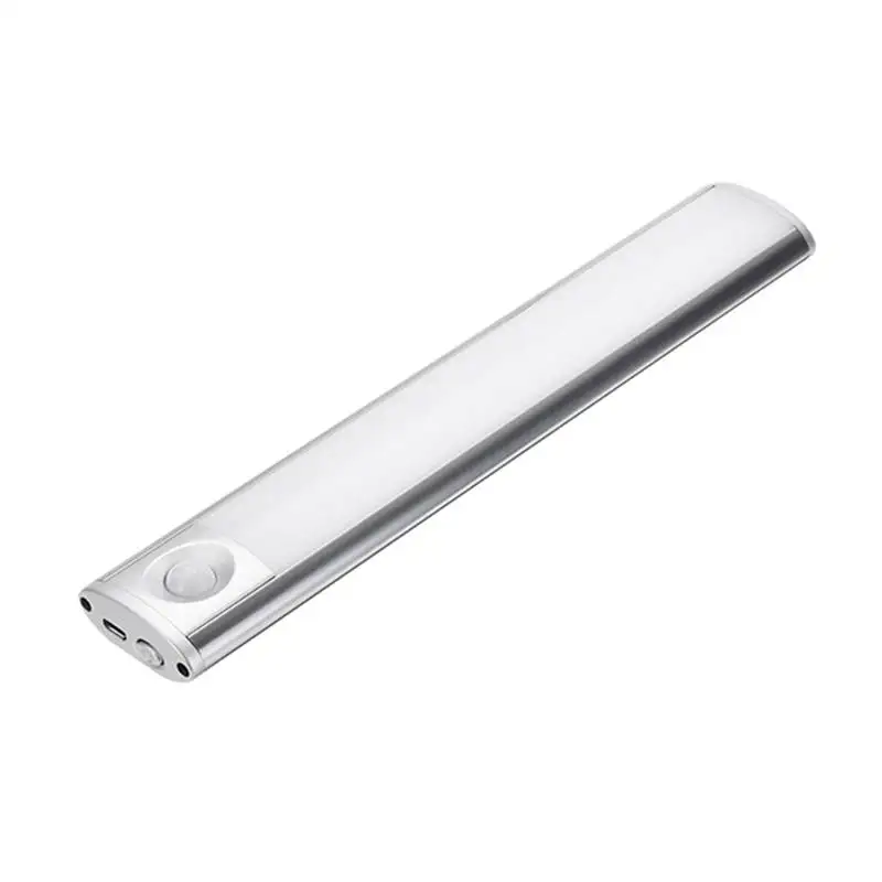 CLAITE светодиодный светильник для шкафа 33 светодиодный SMD4014 USB Перезаряжаемый датчик движения Ночной светильник для кухонного шкафа ЛЕСТНИЦЫ шкаф