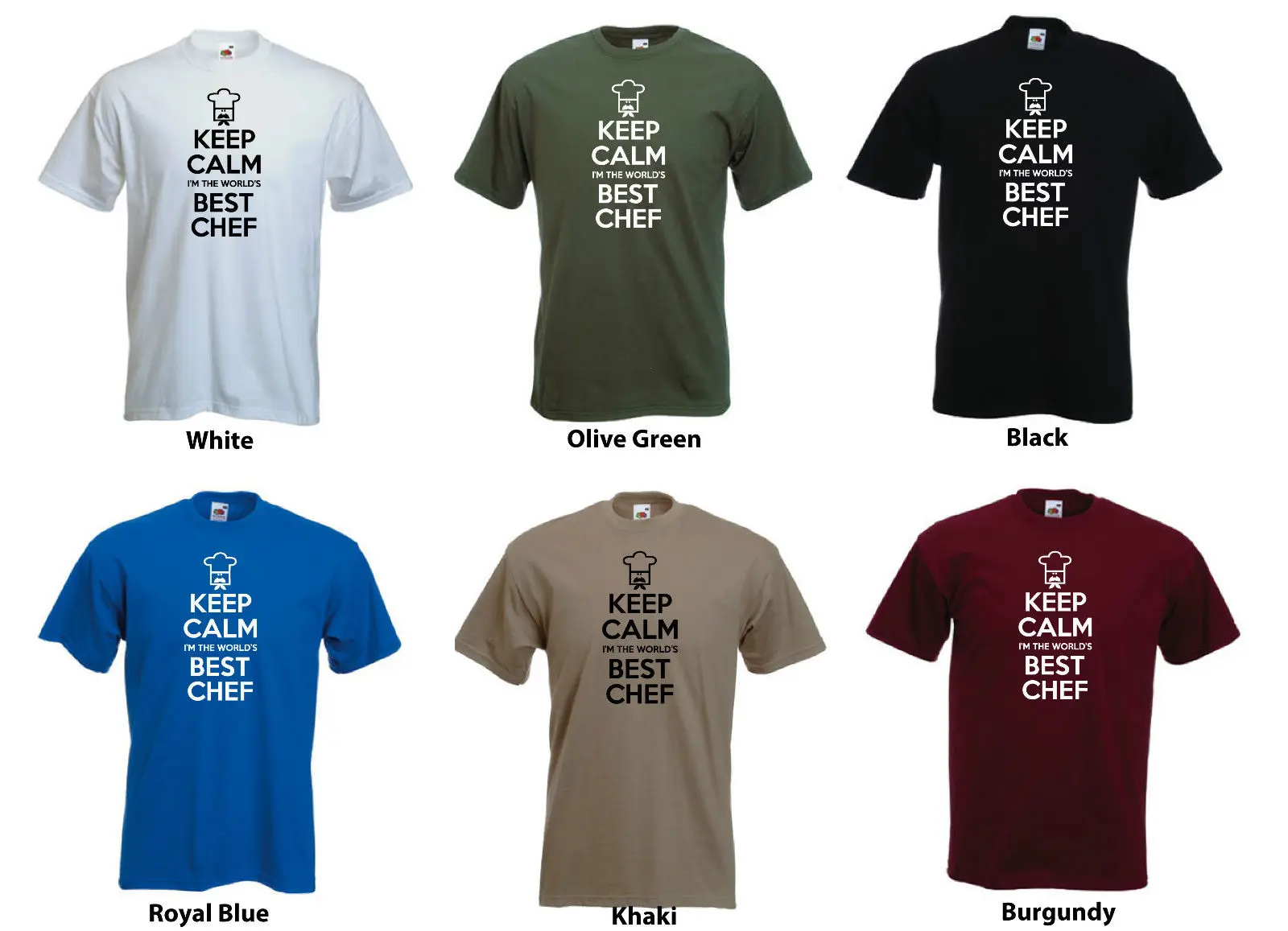 Keep Calm I'm The World's Best Chef (логотип) забавная шапка повара Sous футболка новые футболки