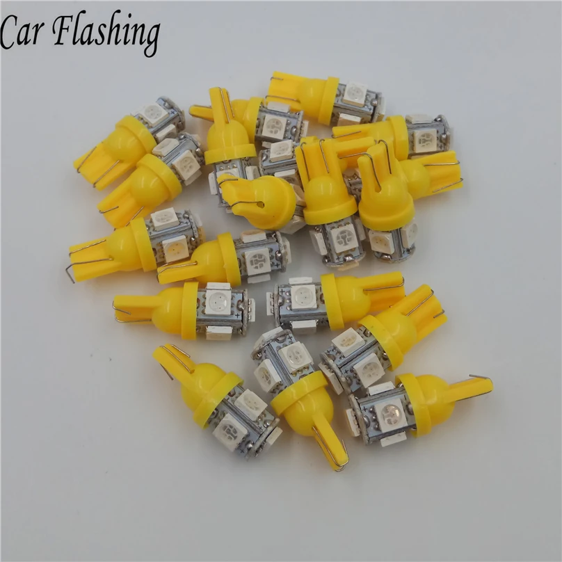 Автомобильный мигающий 30 шт. Акция T10 5 smd 1206 светодиодов 5SMD автомобильный