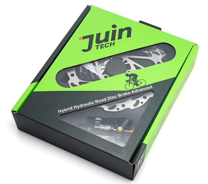 Juin Tech X1 гидравлический кабель тяните дисковый тормозной суппорт 160 мм ребра охлаждения для велокросса СХ дорога MTB Тайвань