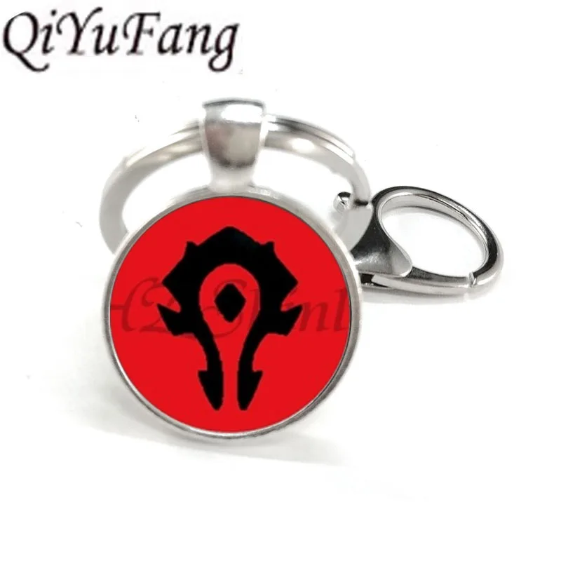 13 QiYuFang Wow подвеска World of Warcraft брелок стеклянный купол брелок Warcraft подарки для друга игрового игрока брелок кулон для мужчин - Цвет: 13