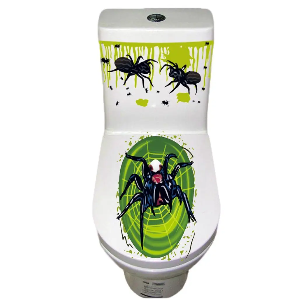 Сиденье наклейки на Хэллоуин Fancy Home вечерние разные цвета Ретро стиль унитаз