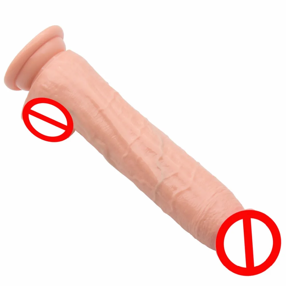 Размер 247 мм * 43 реалистичный длинный и большой фаллоимитатор Фаллус на присосках