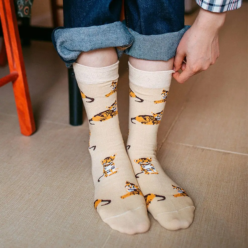 

Japan Style Harajuku Dog Patterned Women Ankle Summer Cotton Socks Fashion Thin Cool Hipster Skateboard Female Socks Art Animal