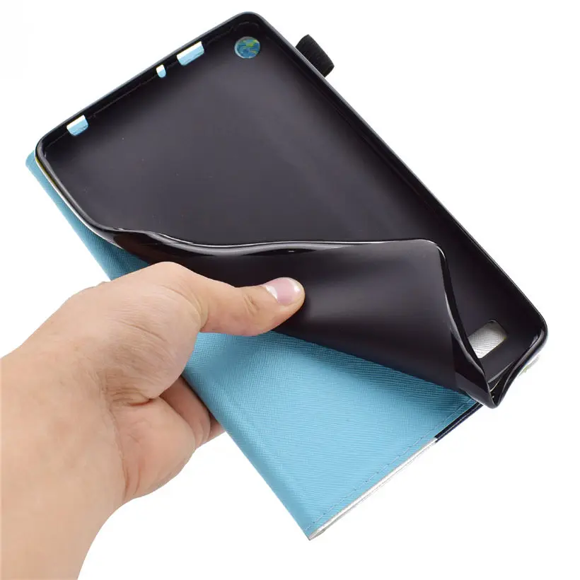 Чехол для Amazon Kindle Fire 7 чехол 2015 5 го поколения Модный с рисунком кошки силиконовый