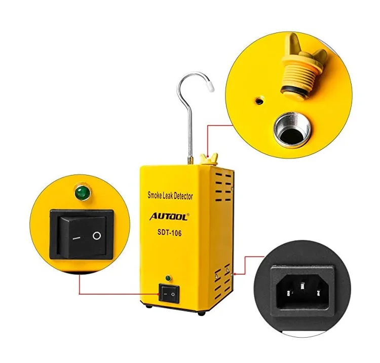 Vehicle EVAP System Leak Testing Machine Detector 12V Automotive Fuel Pipe Tester with Adapters f |