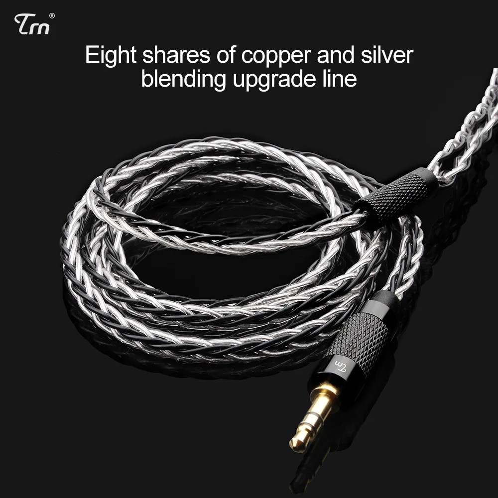 

TRN 8 Core Upgraded Silver Plated Cable 3.5 MMCX Earphone Upgrade Cable For SE846 LZ A5 MAGAOSI HQ5 HQ6 HQ8