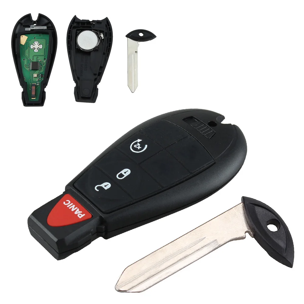 Новый черный необработанный сменный брелок для автомобильного ключа 4 Btn без
