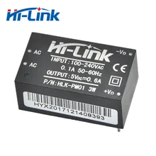 5 штук в партии AC-DC 90-264V 5V 3W мини модуль источника питания с Hi-Link HLK-PM01