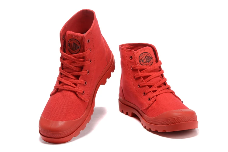 PALLADIUM Pampa/классическая красная парусиновая обувь; ботильоны; ковбойские кроссовки; модная парусиновая повседневная обувь; размеры 40-44