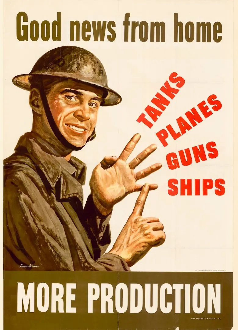 Винтажный пропагандистский постер США WW2 Постер для помощи в урожайной войне