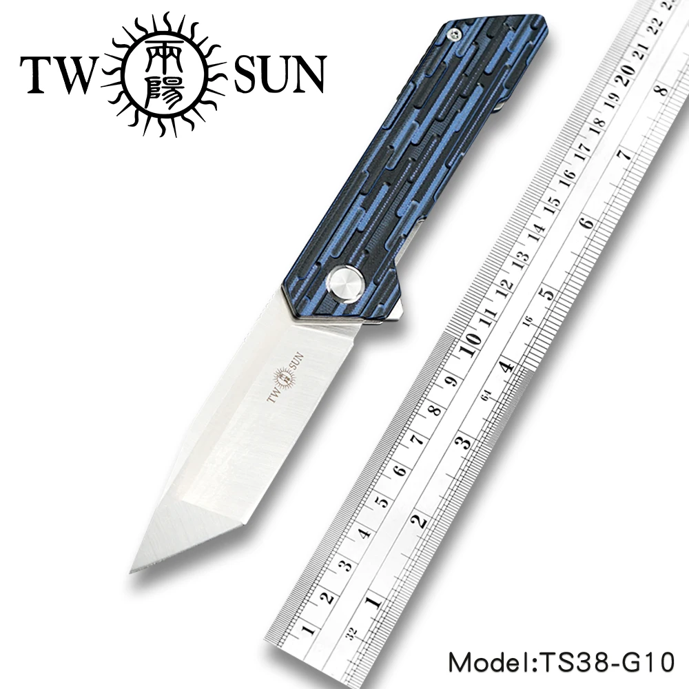 TWOSUN ножи D2 быстро открытый складной карманный нож тактический для выживания