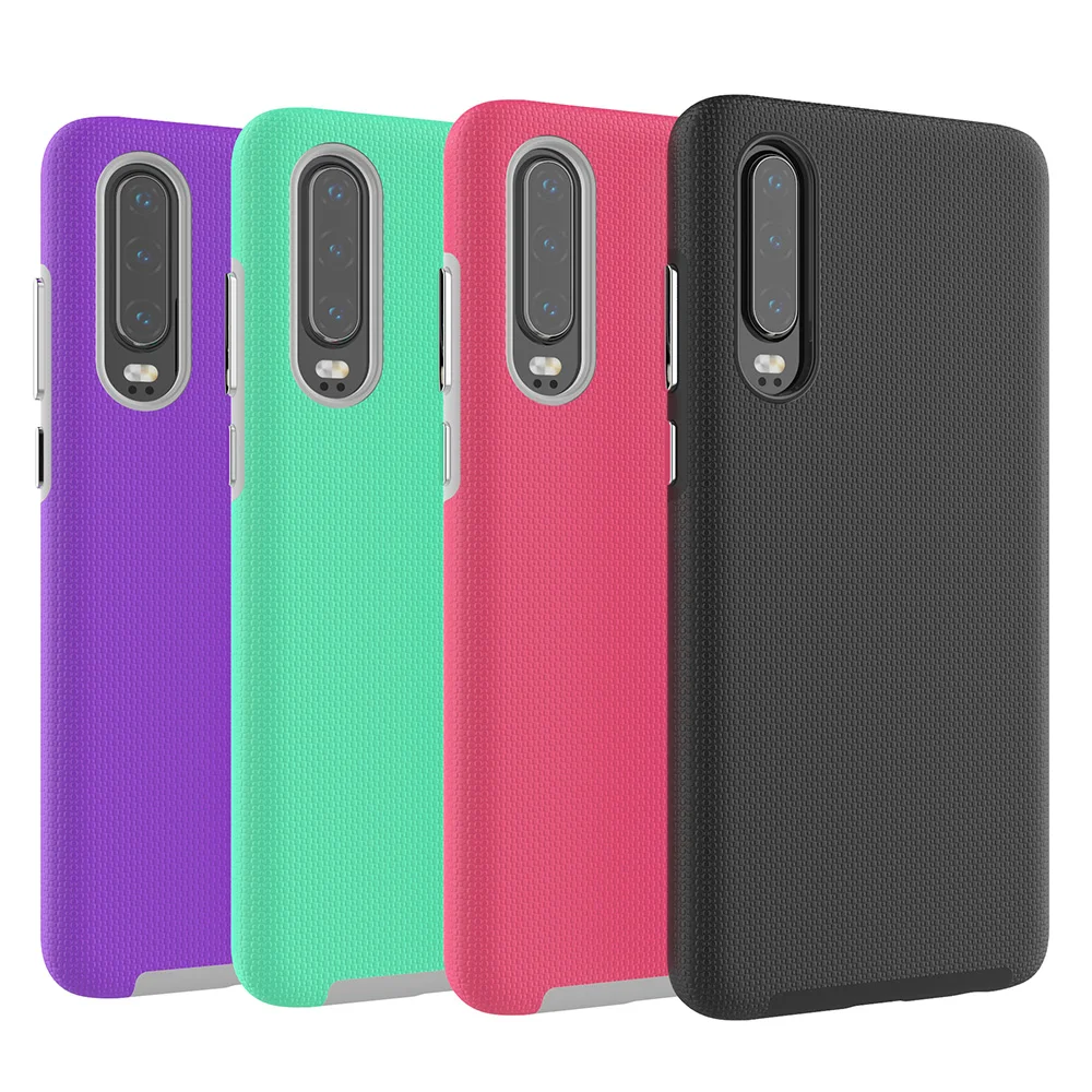 Чехол для Huawei P30 Pro P20 Lite бронированный ТПУ + ПК Двухслойный ударопрочный чехол