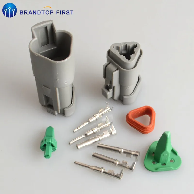 DT06/DT04 2/3/4/6 Pin Коробка передач двигателя Водонепроницаемый Электрический автоматический разъем автомобиля - Цвет: 3P